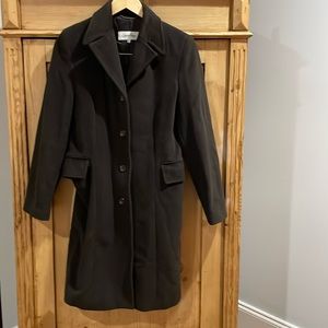 Calvin Klein angora and wool winter coat